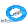 Ultra Slim 28AWG Cat6a UTP Patch Cable 7.5m Component Level Performance with Clear Assembly Boot